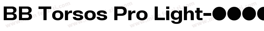 BB Torsos Pro Light字体转换